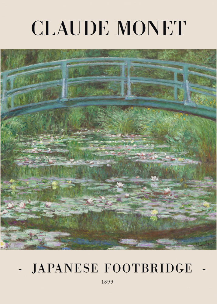 Japanische Fußgängerbrücke 1899 from Claude Monet