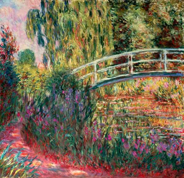Japanische Brücke im Garten von Giverney from Claude Monet