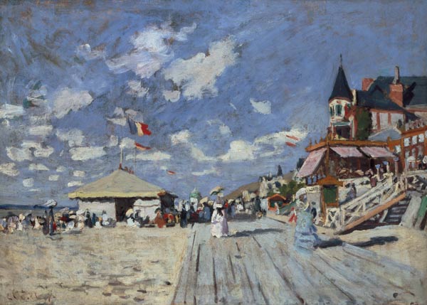 Am Strand von Trouville from Claude Monet