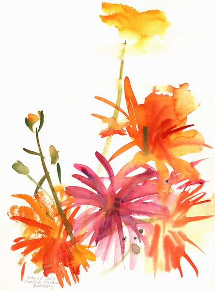 Marigolds and Other Flowers from Claudia Hutchins-Puechavy