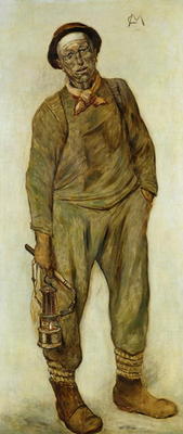 A Miner (oil on canvas) from Constantin Emile Meunier