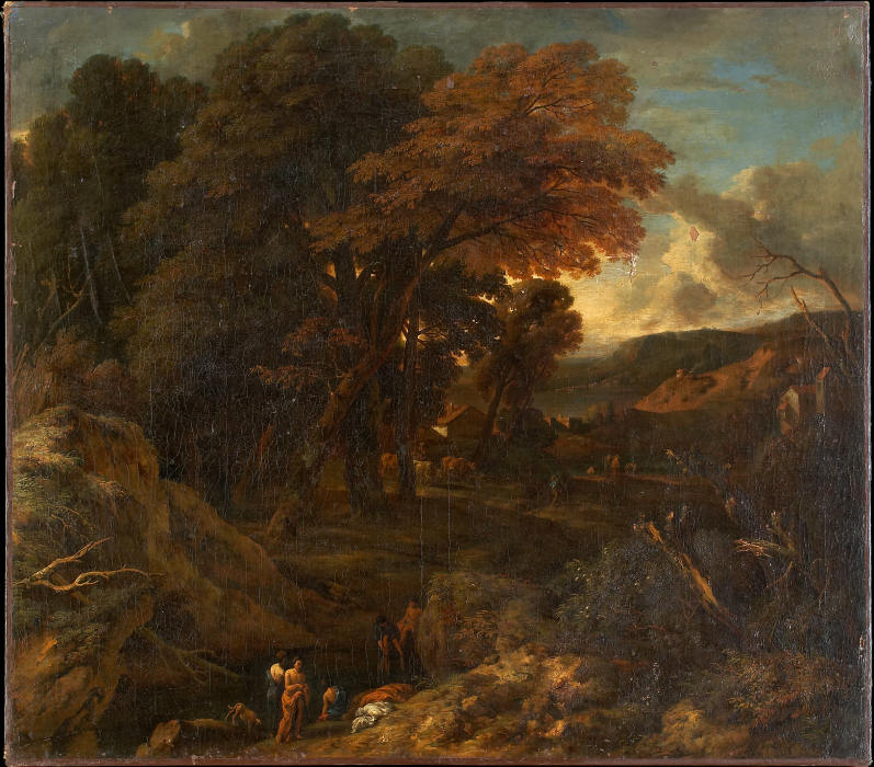 Italienische Landschaft mit Badenden from Cornelis Huysmans