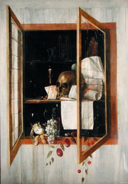 Stillleben (durch ein Trompe l'oeil Fenster durchschauend) from Cornelis Norbertus Gysbrechts