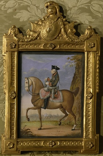 Frederick II on horseback from Daniel Nikolaus Chodowiecki