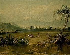 Mexikanische Landschaft mit Xochimilco. from Daniel Thomas Egerton