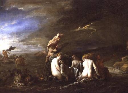 The Drowned Leander Borne by Nereids from David Teniers