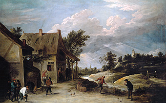 Kegelspiel vor der Schänke from David Teniers