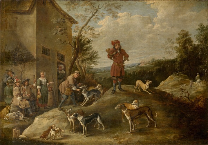 Resting hunters from David Teniers