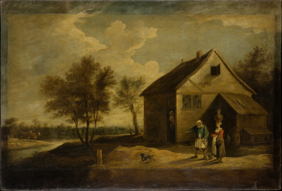 Landschaft mit Bauern vor ihrem Gehöft from David Teniers d. J.