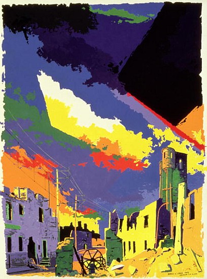 Oradour-sur-Glane, 1985 (gouache on paper)  from Derek  Crow