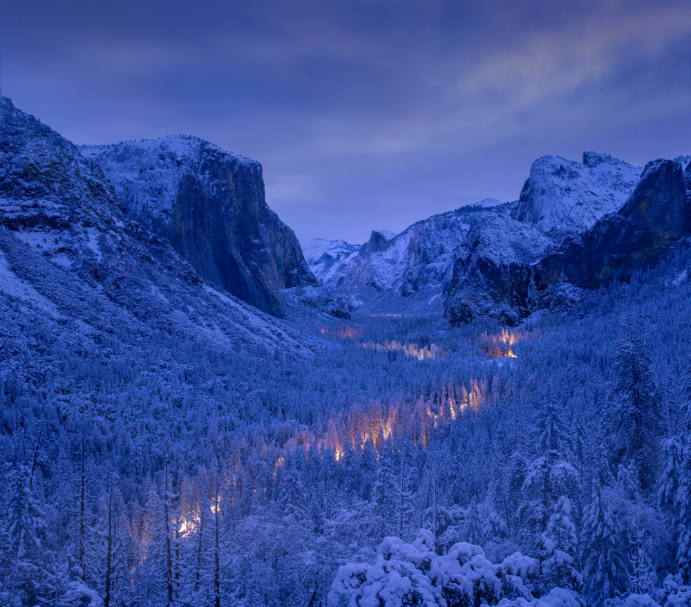 Verkehr im Yosemite Valley während der blauen Stunde from Dianne Mao