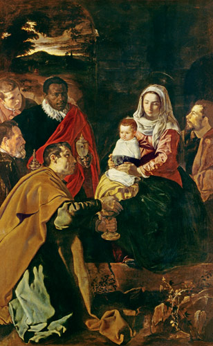 Anbetung des Christuskindes durch die Heiligen Drei Könige from Diego Rodriguez de Silva y Velázquez