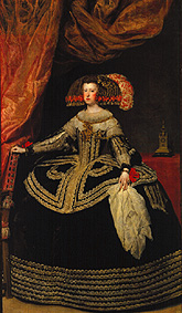 Königin Maria Anna von Österreich. from Diego Rodriguez de Silva y Velázquez