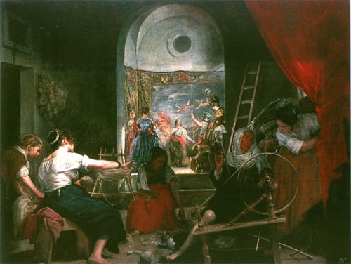 Die Teppichwirkerinnen (Las Hilanderas) from Diego Rodriguez de Silva y Velázquez
