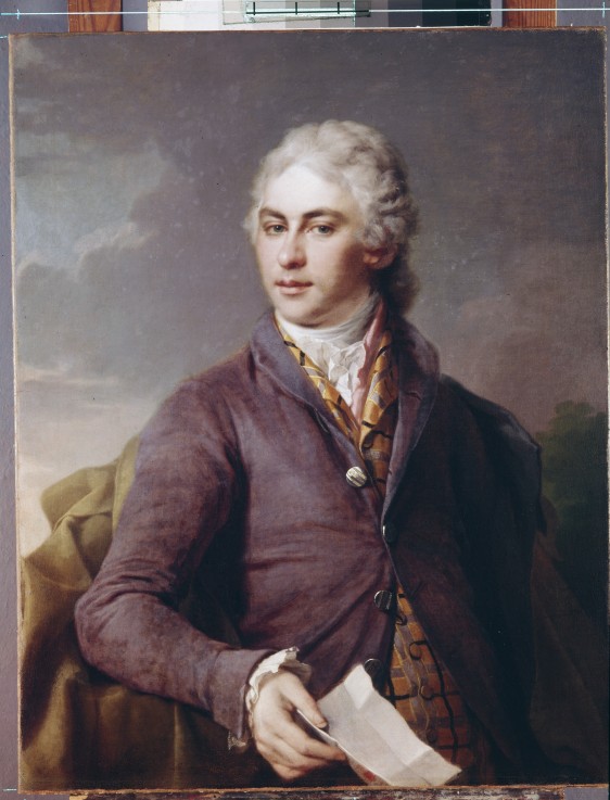 Portrait of Yakov Ivanovich Bilibin (1779-1854) from Dimitrij Grigorjewitsch Lewizkij