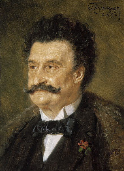 Johann Strauss II, portrait from Eduard Grützner