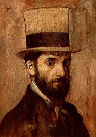 Bildnis des Malers Leon Bonnat. from Edgar Degas