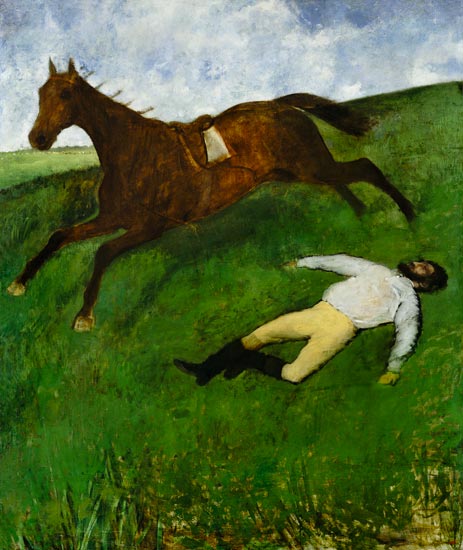 Der gestürzte Jockey. from Edgar Degas