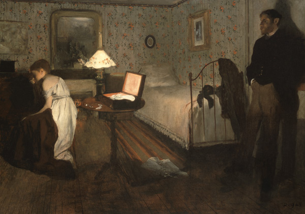 The Interior (Rape Scene) from Edgar Degas