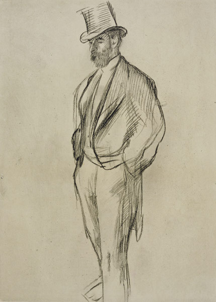 Portrait of Ludovic Halevy (1834-1908), from 'La Famille Cardinal' by Ludovic Halevy from Edgar Degas
