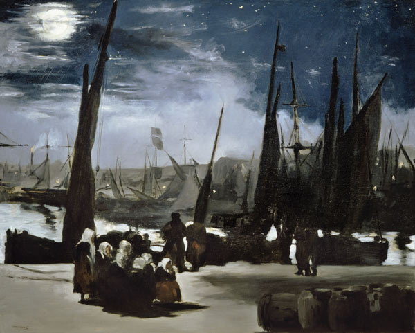 Vollmondnacht im Hafen von Boulogne from Edouard Manet