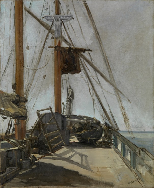 The ship's deck from Edouard Manet