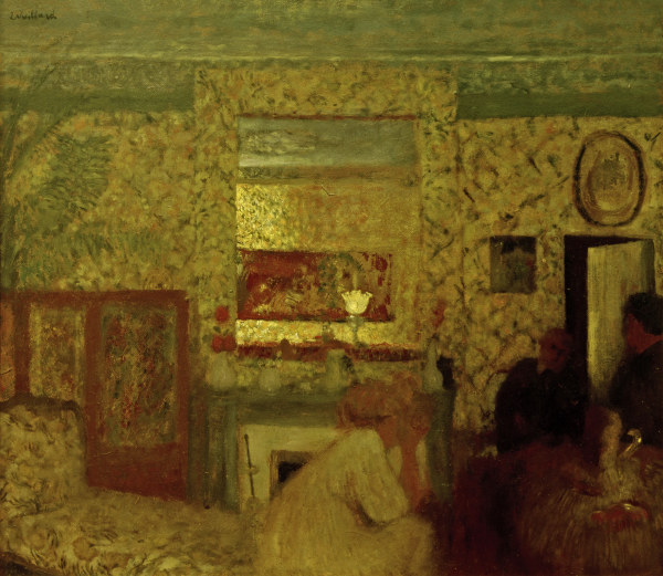 Le salon des Natansons, rue from Edouard Vuillard