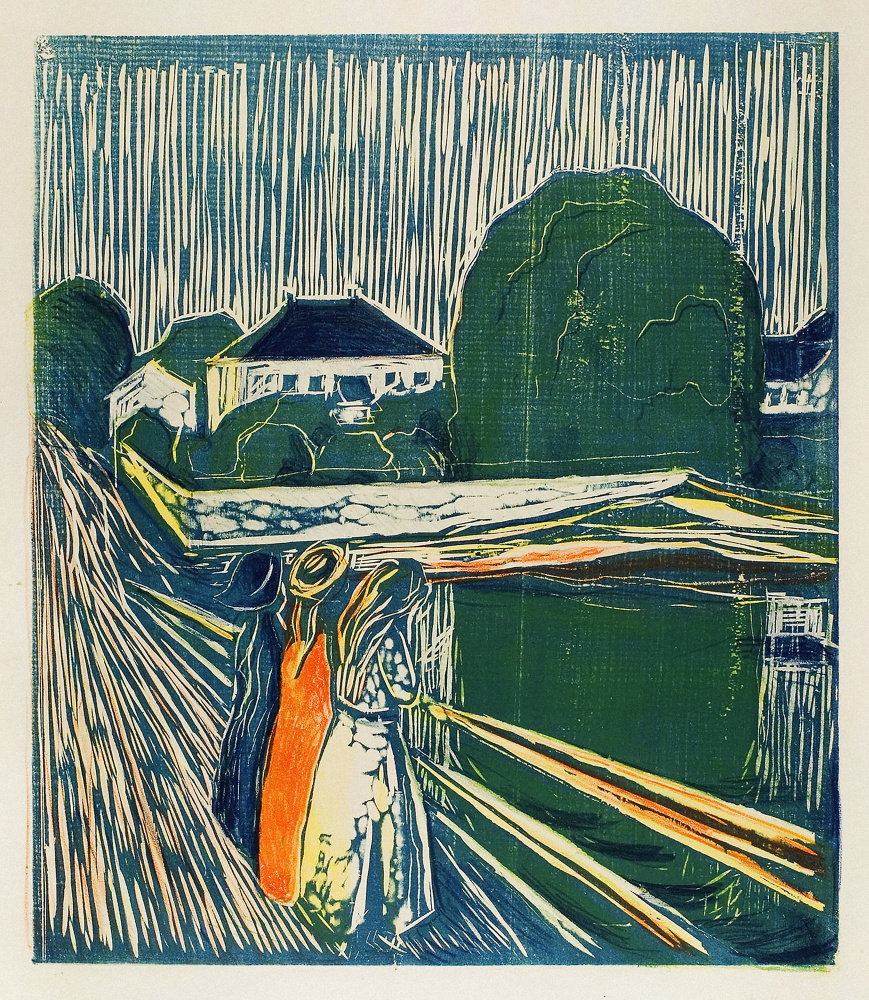 Die Mädchen auf der Brücke from Edvard Munch