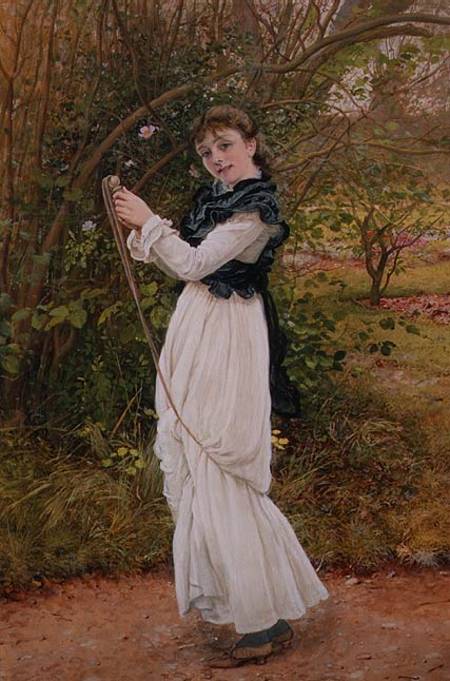Skipping, portrait of the artist's daughter, Barbara from Edward Killingsworth Johnson