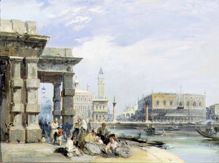 View of the Piazzetta and the Palazzo Ducale from the Dogana di Mare, Venice from Edward Pritchett
