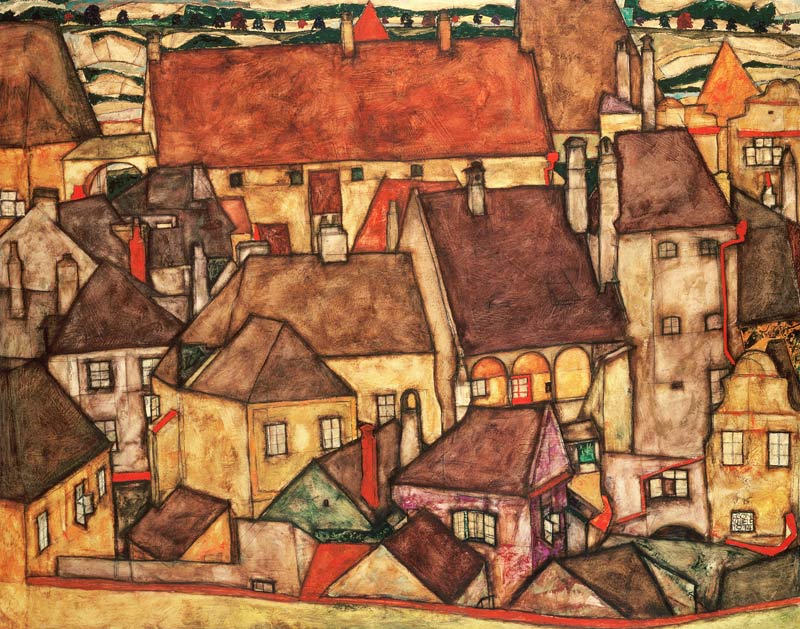 Gelbe Stadt from Egon Schiele