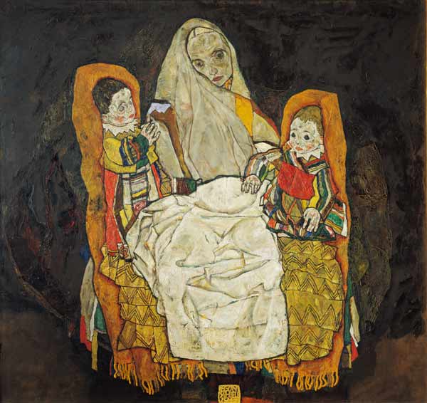Mutter mit zwei Kindern from Egon Schiele