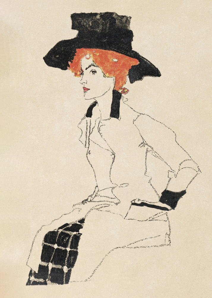Porträt einer Frau 1910 from Egon Schiele