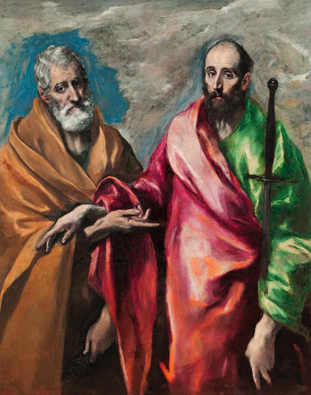 Saint Peter and Saint Paul from (eigentl. Dominikos Theotokopulos) Greco, El