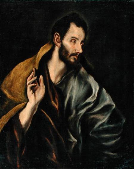 The Apostle Thomas from (eigentl. Dominikos Theotokopulos) Greco, El