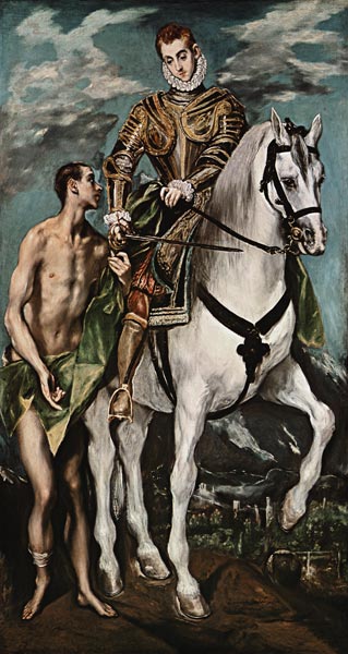 Der heilige Martin mit Bettler from (eigentl. Dominikos Theotokopulos) Greco, El