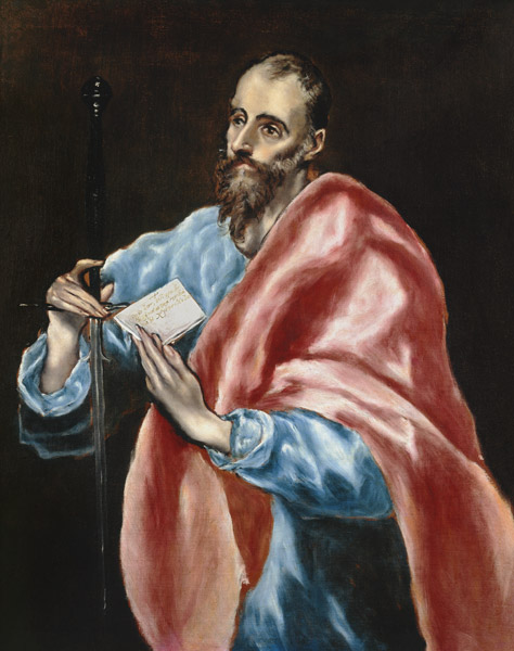 The Apostle Paul from (eigentl. Dominikos Theotokopulos) Greco, El