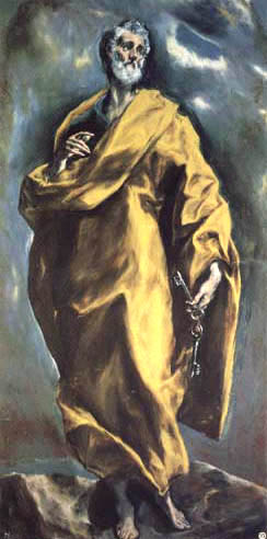 Heiliger Apostel Petrus from (eigentl. Dominikos Theotokopulos) Greco, El