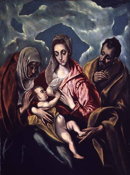 The Holy Family with St. Elizabeth from (eigentl. Dominikos Theotokopulos) Greco, El