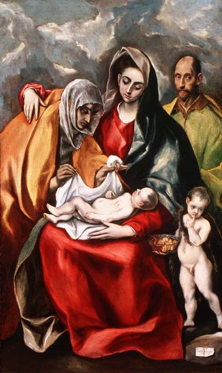 The Holy Family with St.Elizabeth from (eigentl. Dominikos Theotokopulos) Greco, El