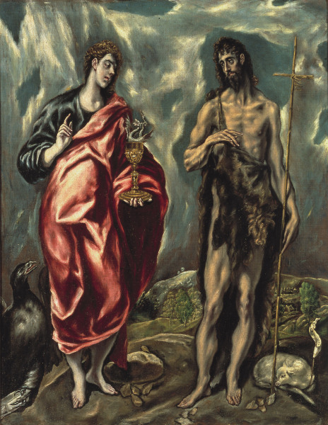 John the Baptist & Evangelist from (eigentl. Dominikos Theotokopulos) Greco, El