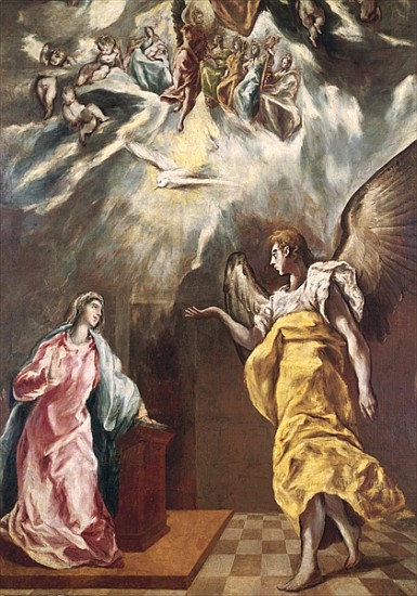 The Annunciation from (eigentl. Dominikos Theotokopulos) Greco, El