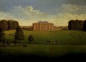 Blick über den Park auf Gautby Hall from Englisch
