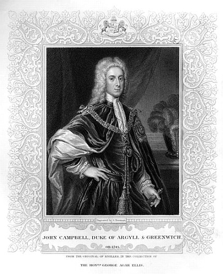 Portrait of John Campbell, Duke of Argyll and Greenwich (b/e photo) from English School
