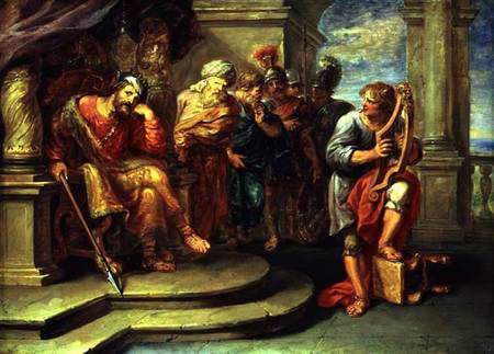 Saul Listening to David Playing the Harp from Erasmus Quellinus