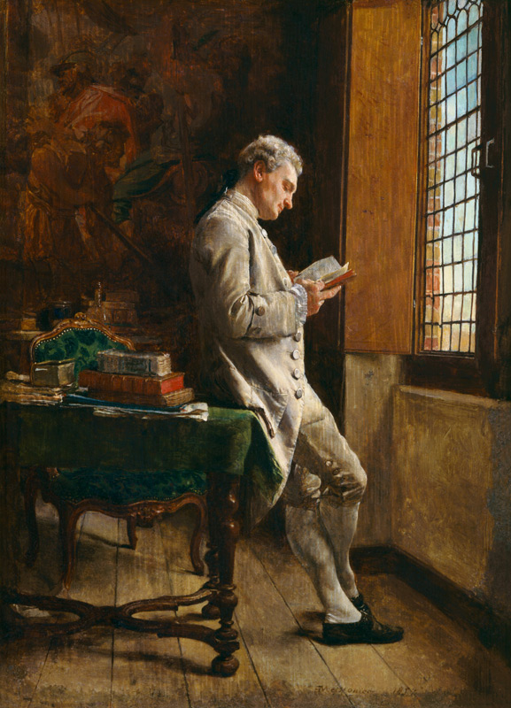 The Reader in White from Ernest Meissonier