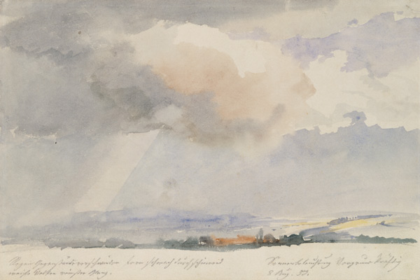 Wolkenstudie from Ernst Ferdinand Oehme