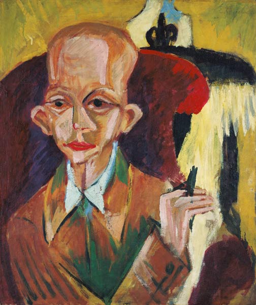Bildnis Oskar Schlemmer from Ernst Ludwig Kirchner