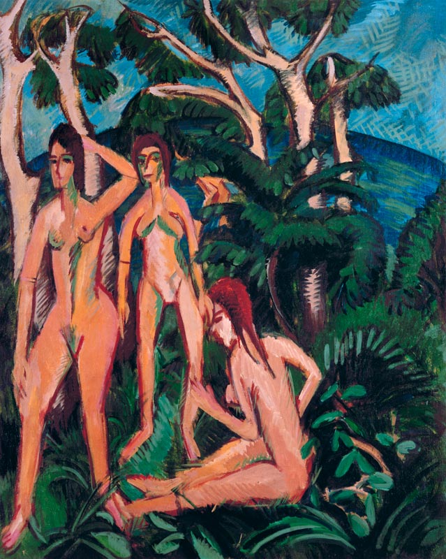 Badende unter Bäumen from Ernst Ludwig Kirchner