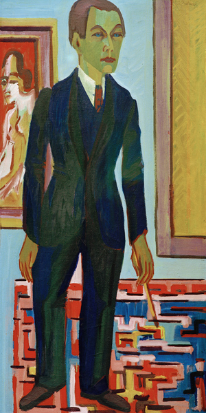 Selbstpor.,  Stehender Maler from Ernst Ludwig Kirchner